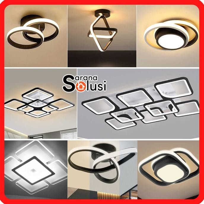 LAMPU PLAFON PLAFOND HIAS GANTUNG LED MINIMALIS MODERN CEILING LIGHT '