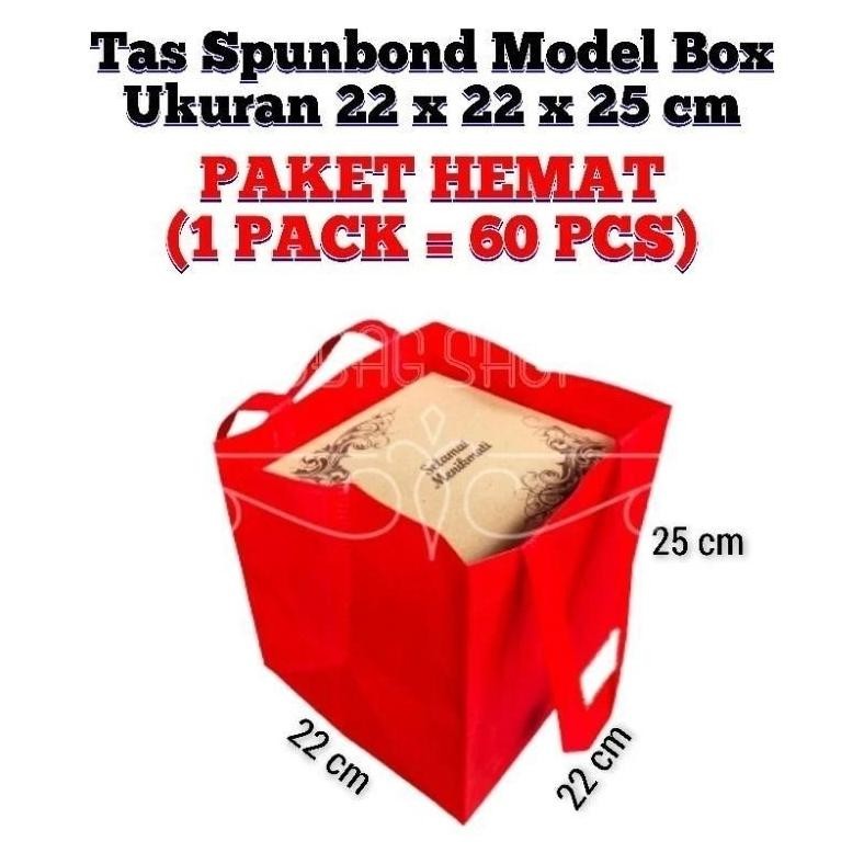 

BACK TO SCHOOL (1 PACK = 60 PCS) GOODIE BAG TAS HAJATAN 22X22 CM TINGGI 25 CM PREMIUM