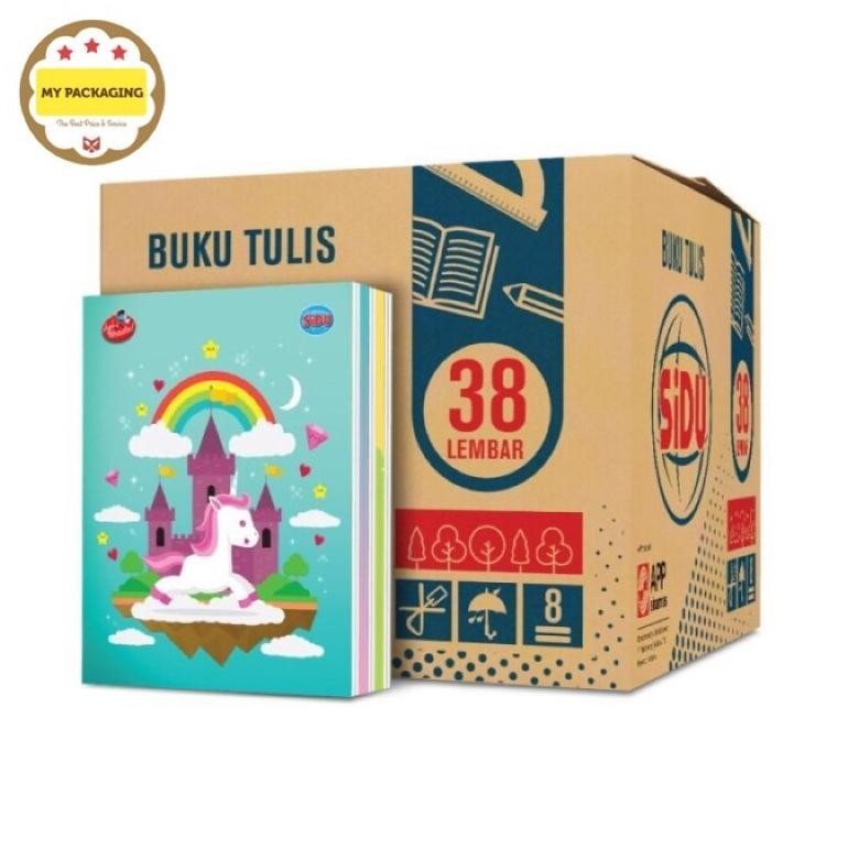 

BACK TO SCHOOL 1 DUS 32PACK BUKU TULIS SIDU SINAR DUNIA 38 LEMBAR PER PACK ISI 320BUKU