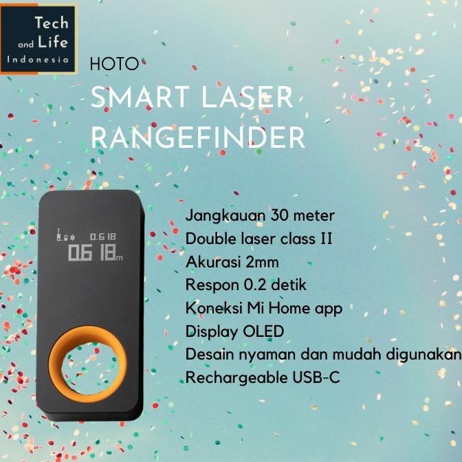 HOTO Smart Laser Rangefinder Meteran Pengukur Jarak Laser Digital