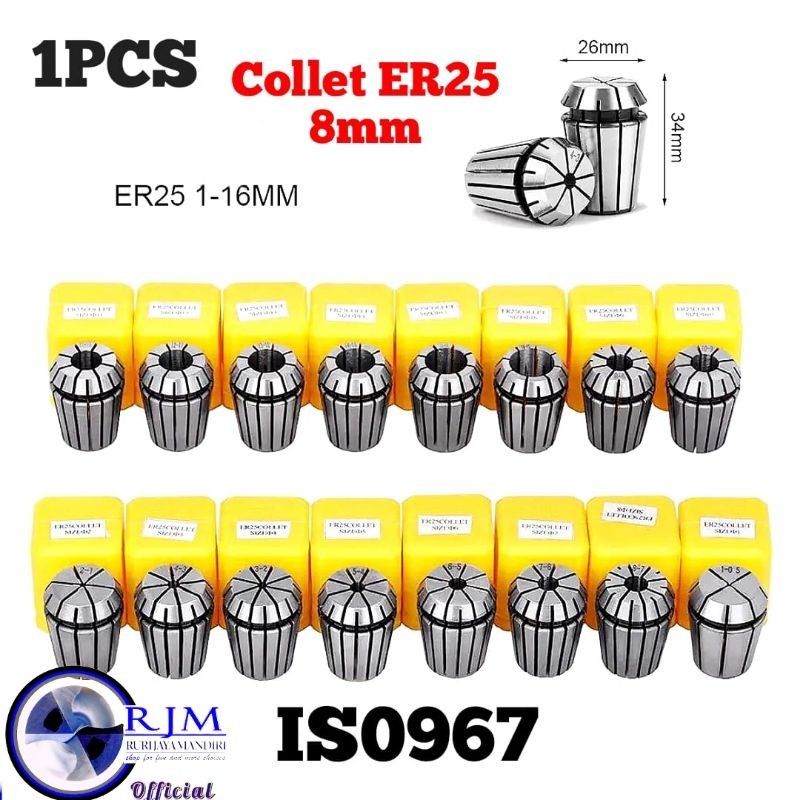 1pcs collet er25 8mm spring collet chuck bukan collet er32 oz25