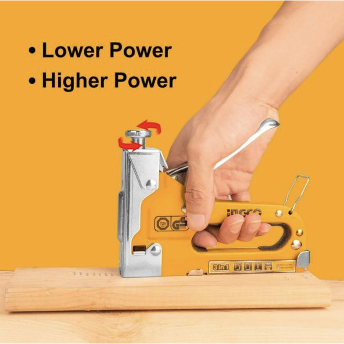 Staples Steples Gun Tembak Jok Motor Staples Gun Tacker Ingco Hsg14018