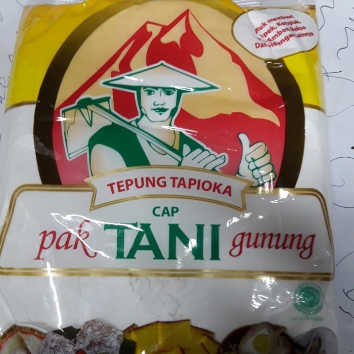 Tepung Tapioka Cap Pak Tani Gunung 500G 1Dus Isi 20