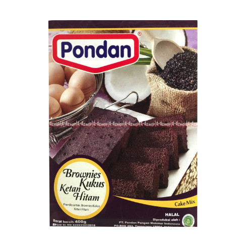 

Pondan Brownies Kukus Ketan Hitam Tepung Instan Membuat Bronis Preks