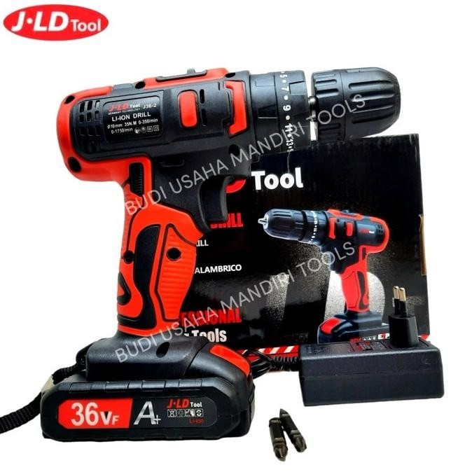 Bor Baterai 36V 1 Baterai - Bor Cordless 36V - Cordless Drill 36V -Jld