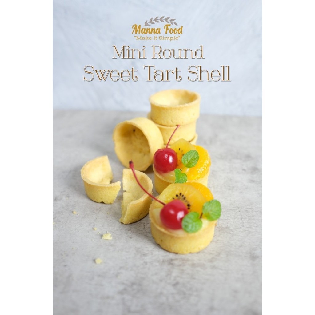 

MANNA FOOD ROUND MINI TARTLET SHELL/ KULIT PIE BULAT MANIS