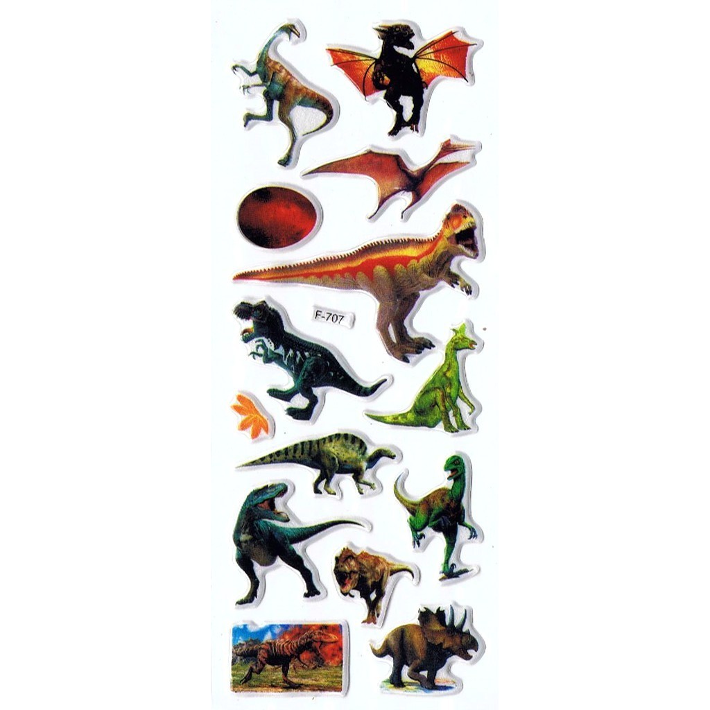 

SK414 Stiker Sticker Timbul Set Strip Aneka Gambar Kartun Dinosaurus