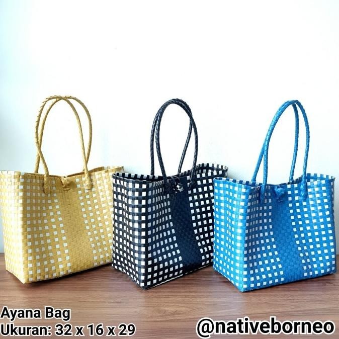 Ayana Bag - Tas Anyam Plastik, Tas Parcel Hampers, Shopping Bag Jumbo