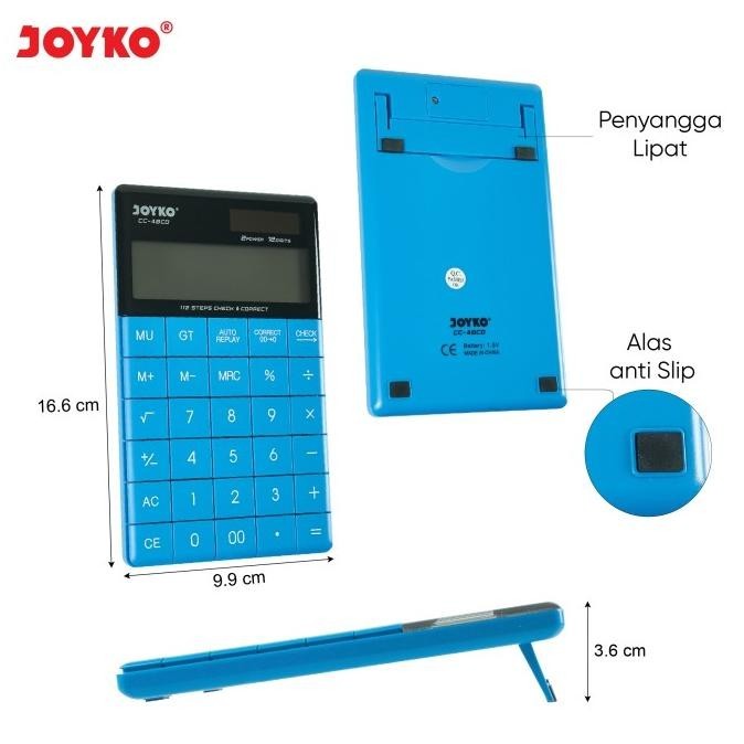 

Calculator Kalkulator Joyko CC-48CO 12 Digits Check Correct