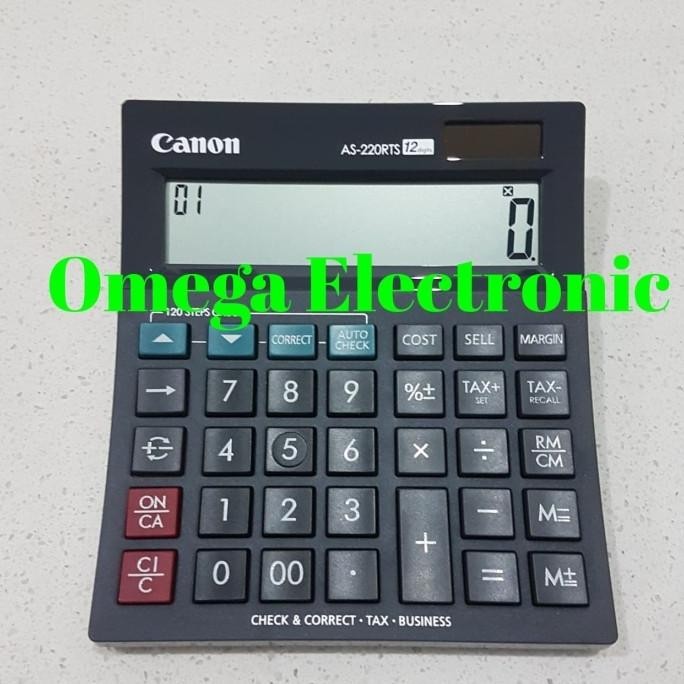 

Canon AS-220RTS Calculator - Check & Correct Kalkulator Desktop Meja