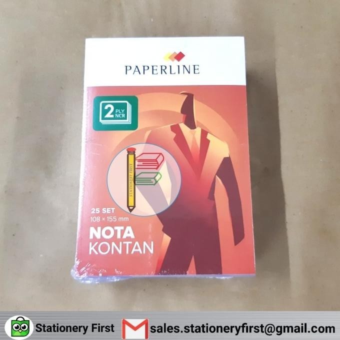 

Nota Bon Kontan 2 Rangkap K2 Ply Kecil Paperline per Pack isi 10 Buku