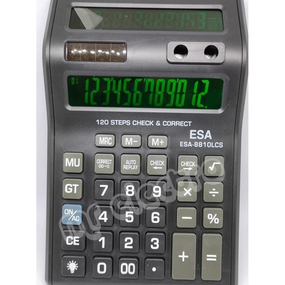 

KALKULATOR ESA 8810 LCS LED BACKLIGHT 2 LAYAR - KALKULATOR 12 DIGIT
