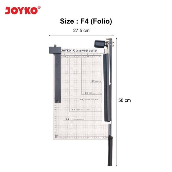 

Joyko Paper Cutter F4 Pemotong Kertas Besi Joyko PC-2638