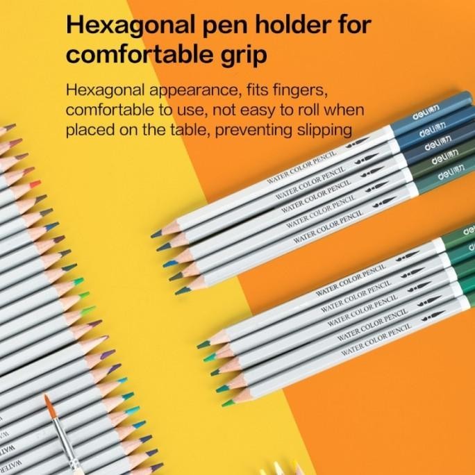 

Deli Pensil Warna Cat Air / Watercolor Pencil - 72C Warna/color 6524