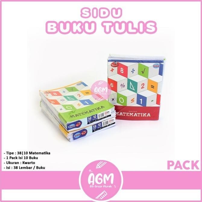 

Buku Tulis Sidu Kotak Kecil Matematika Sinar Dunia 38 Lembar - Perpack