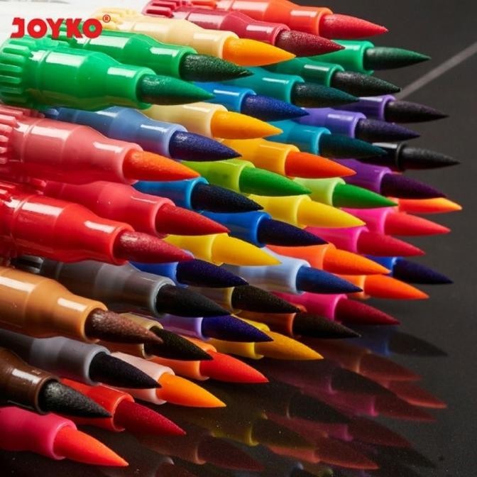 

SET 48 WARNA JOYKO DOUBLE TIP COLOR BRUSH PEN SPIDOL KUAS KALIGRAFI