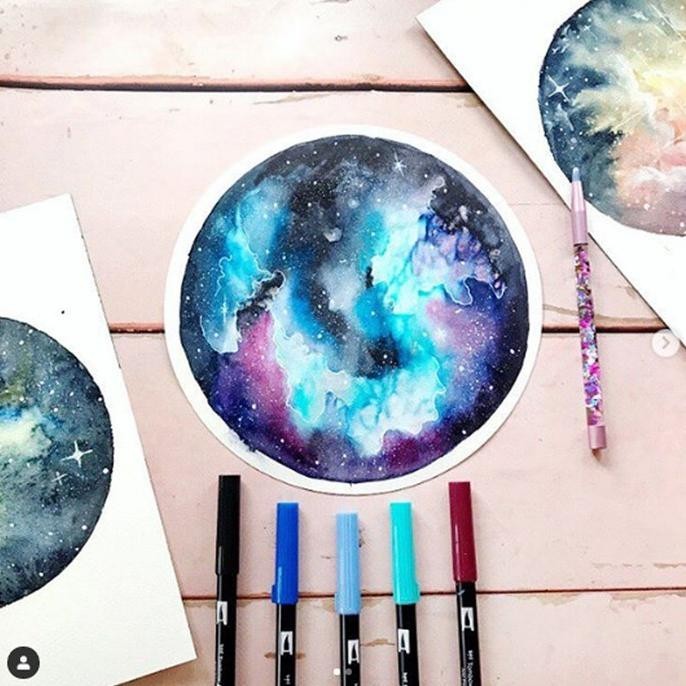

Dual Brush Pen Tombow Galaxy Pallete isi 10pc