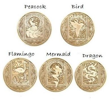 

Sealing Wax Stamp with Wood Handle - Animal Retro Series