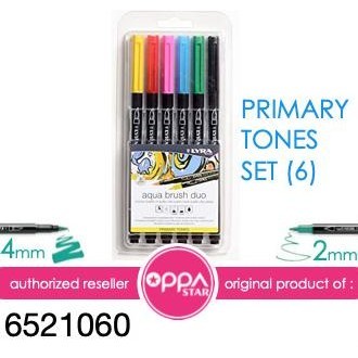 

Brush Pen Set Lyra Aqua Brush Duo Pen Pastel tones Set 6 - 6521060