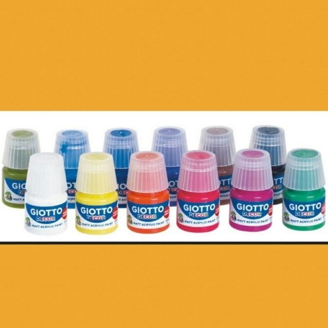 

Giotto decor acrylic set 12 warna - 25 ml cat acrylic