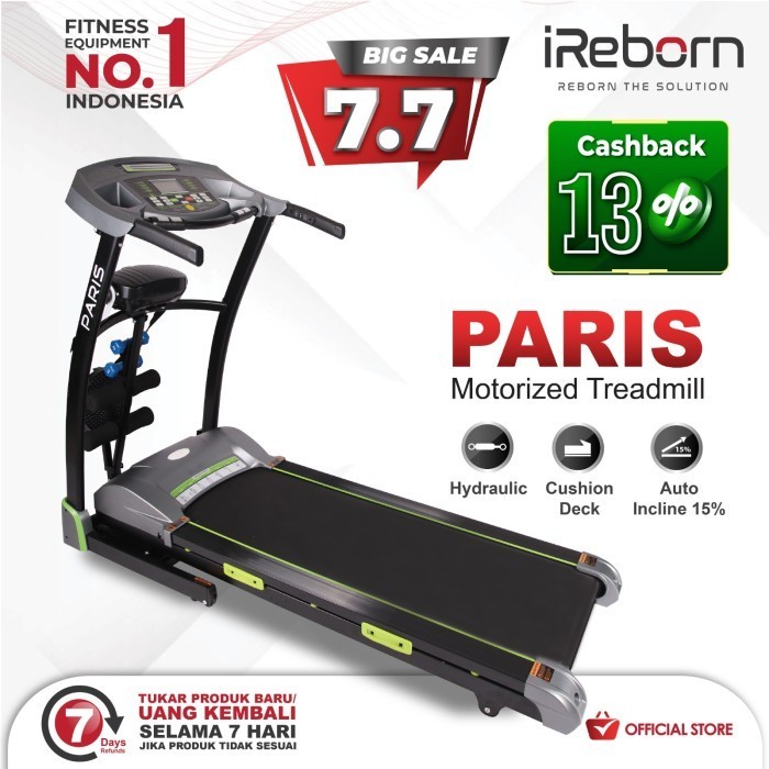 Alat Fitness Treadmill di kota Banjarmasin iReborn Paris