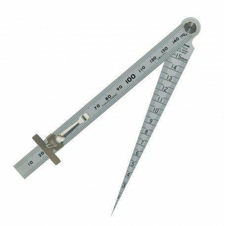 

Taper Gauge 1-15 Mm & Penggaris 15 Cm Stainless Steel Shinwa 62612