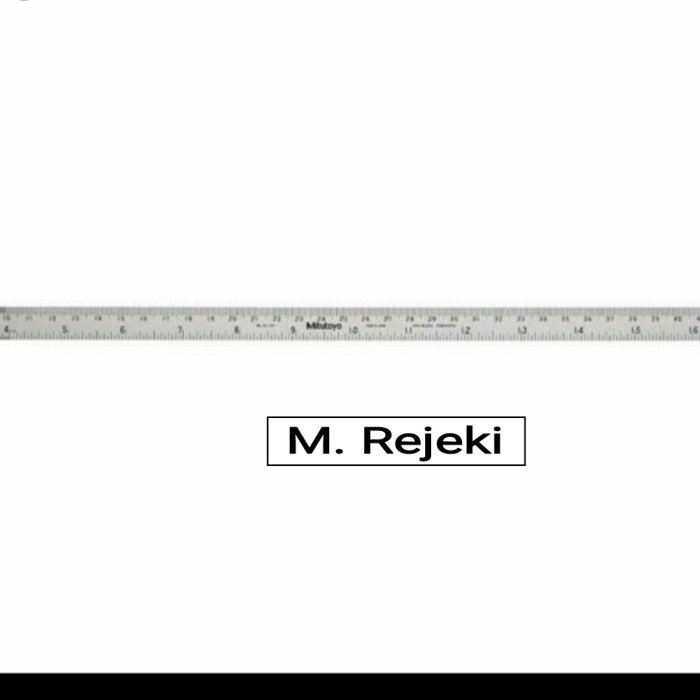 

Penggaris Mitutoyo 100cm 182-309 Stainless Steel Ruler SS 100 cm 1m ..