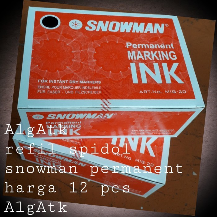 

SNOWMAN. TINTA SPIDOL PERMANENT.