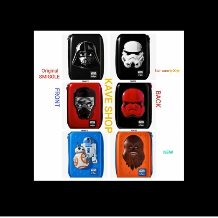 

Smiggle Original : Hardtop Pencil Case Star Wars -