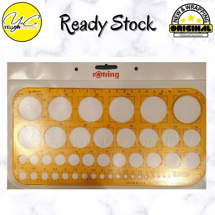 

Rotring Bulat - Circles Template Original 100%