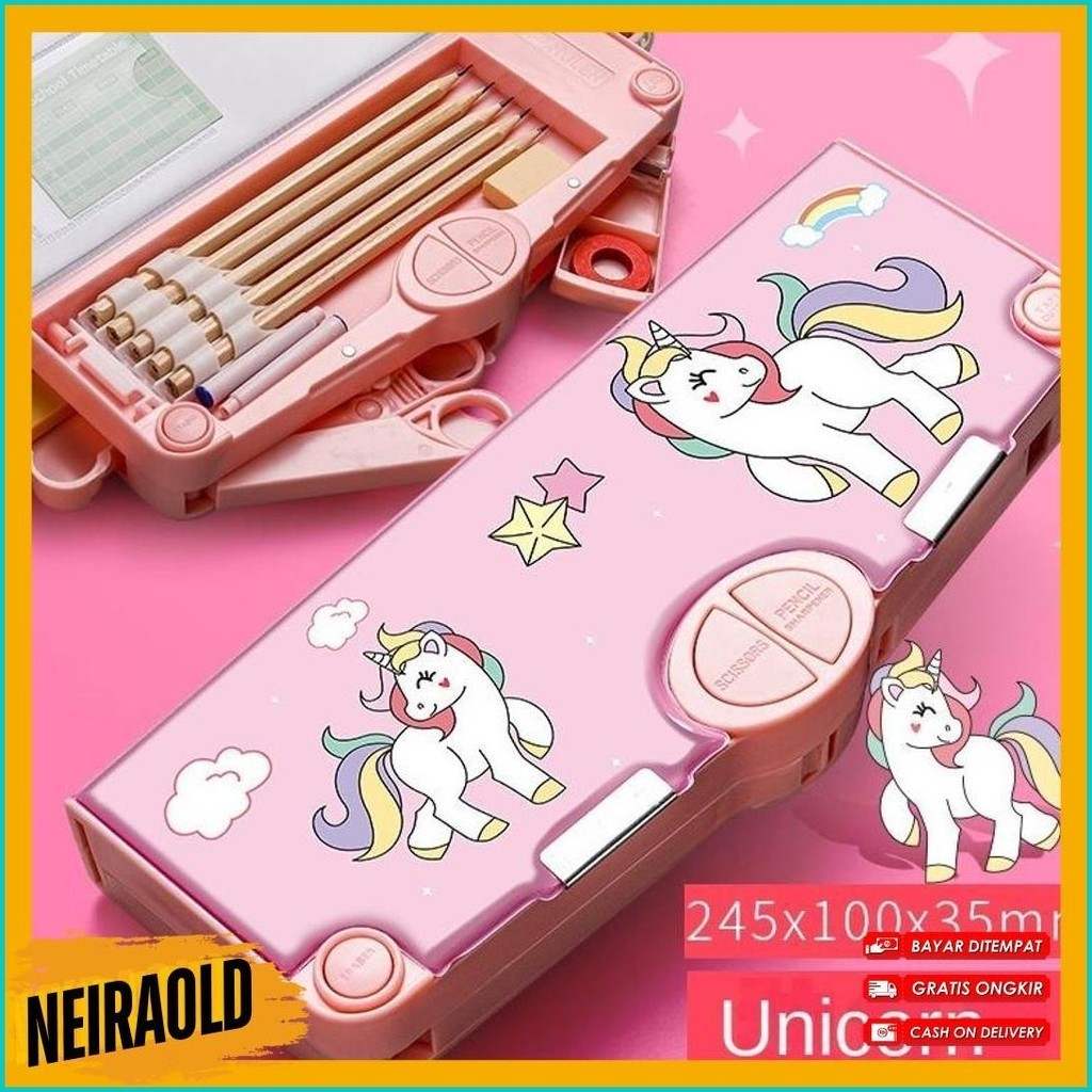 

Tempat Pensil Anak Kotak Pensil Multifungsi Kelas Atas Free Gunting Penggaris Rol Penghapus Dan Lakban (Lagi Viral)