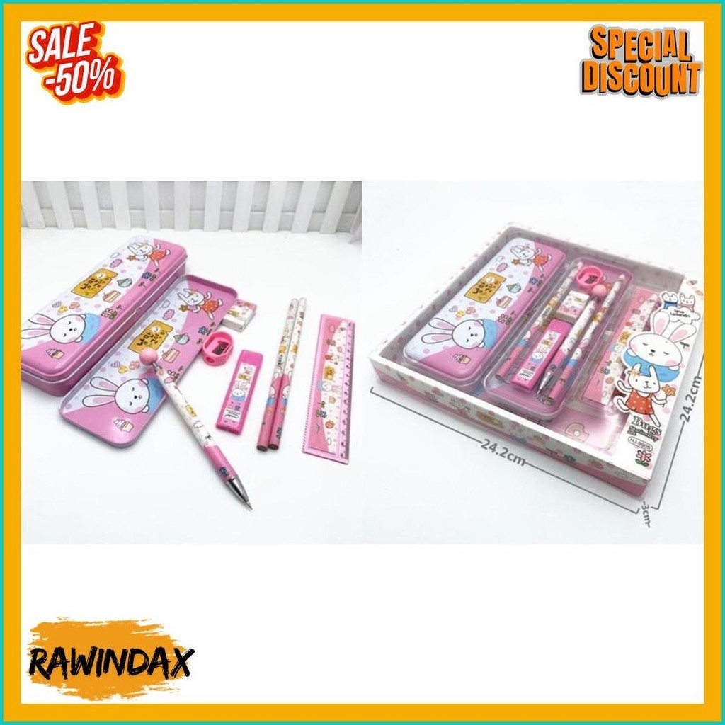 

Markas 2010 Stationary Set Kotak Pensil Anak Set 7 In1 Stationery Alat Tulis Kotak Pensil Karakter (6.6)