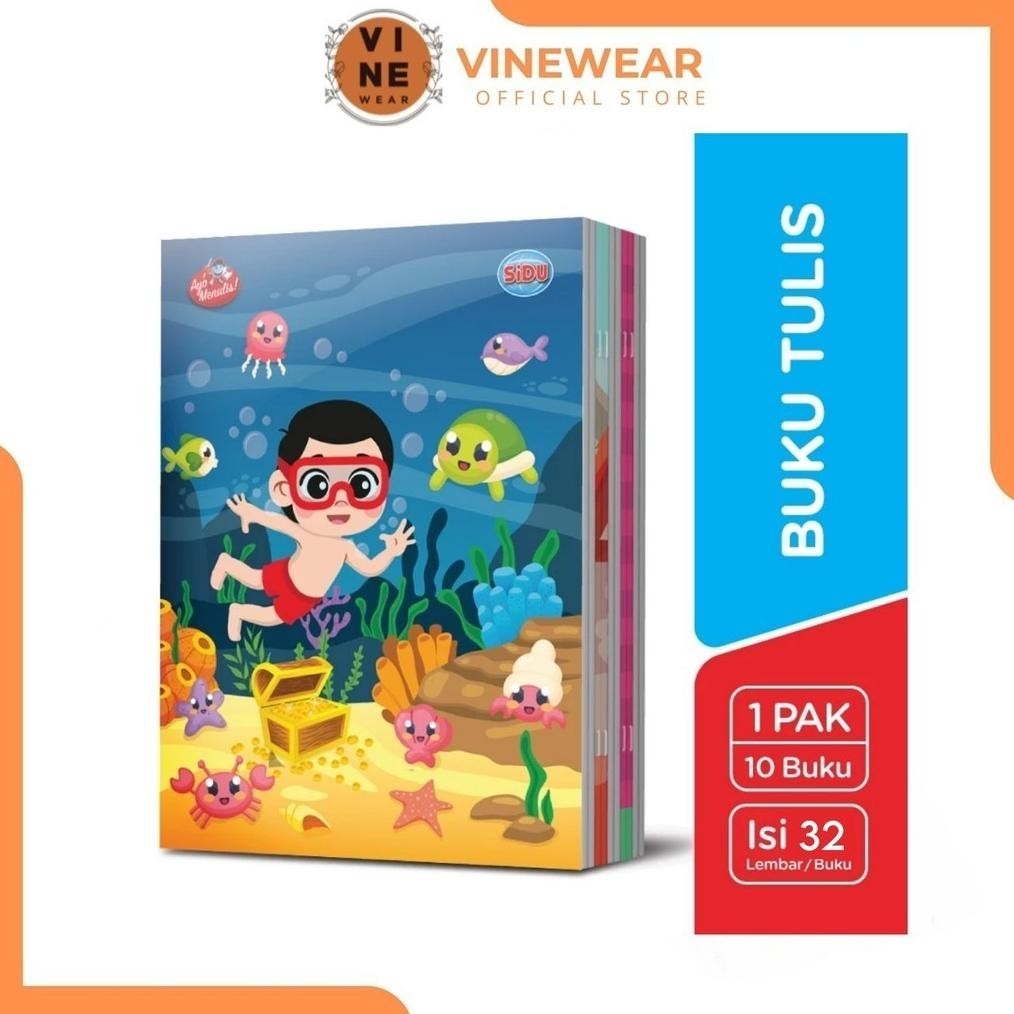 

Diskon Buku Tulis Sidu 32 Lembar 1 Pack Isi 10 Buku Cod