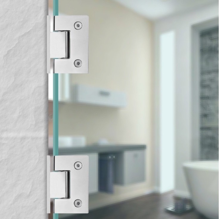 OneKlik - Engsel Pintu Kaca Tempered Engsel Pintu Kaca Kamar Mandi Kamar Mandi Stainless Hinge Baja