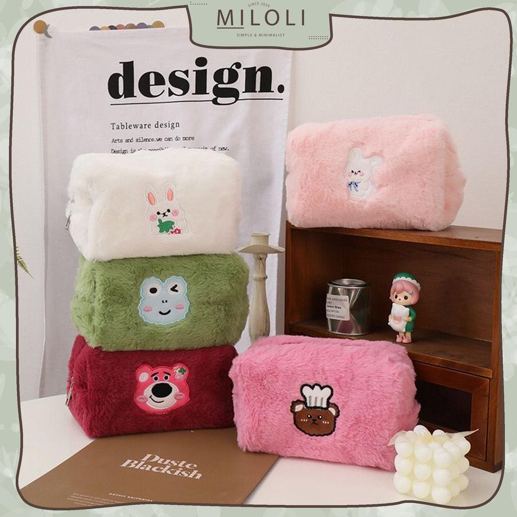 

Diskon [Miloli] Kotak Pensil Furry Cartoon Frog L0Ts0 Rabbit Pouch Fluffy Pencil Bag Tempat Pensil Resleting Stationery - F0242 Gratis Ongkir