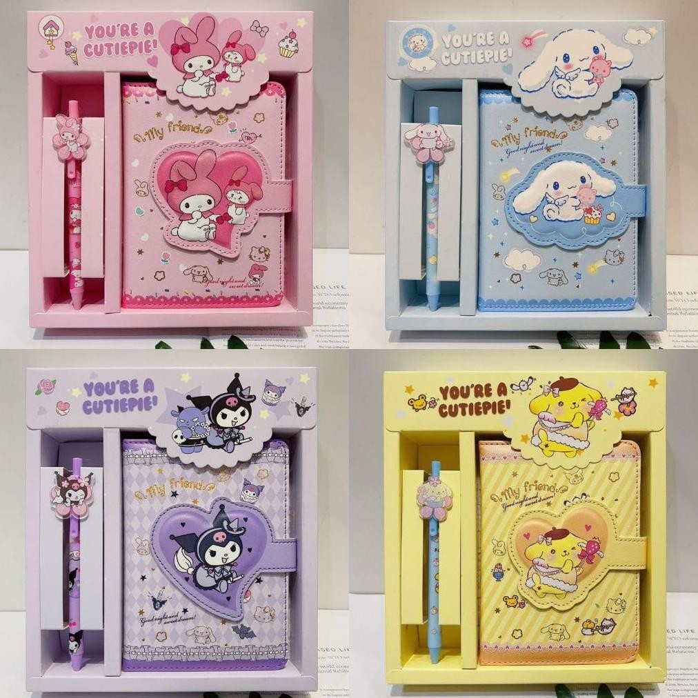 

Murah Notebook Kuromi Aesthetic 2In1 Notebook Mini Buku Tulis Diary Notebook Sanrio Cute Buku Jurnal Kuromi Cinnamorol Pompompurin Hello Kitty Melody Viral