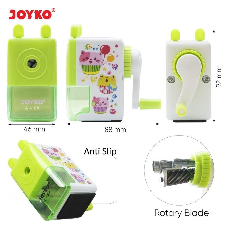 

Rautan Putar Joyko A-2A Fancy Sharpener Meja (Lagi Viral)