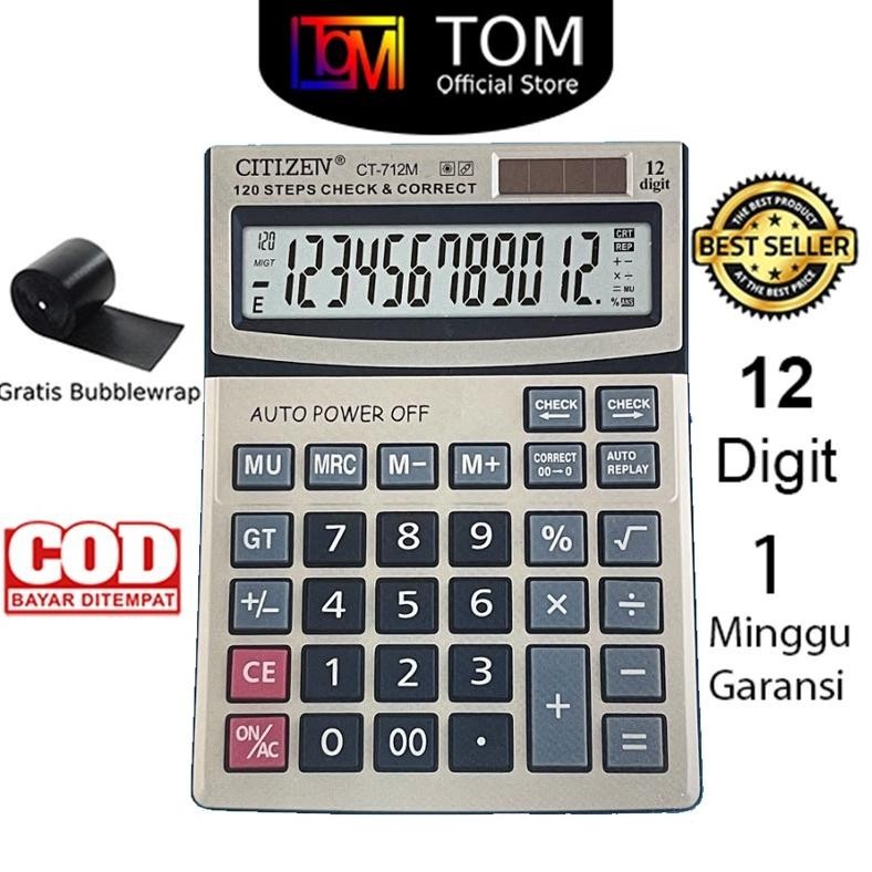 

Flashsale Kalkulator Ct-712M 12 Digit - Calculator Check Dual 2 Power Cod