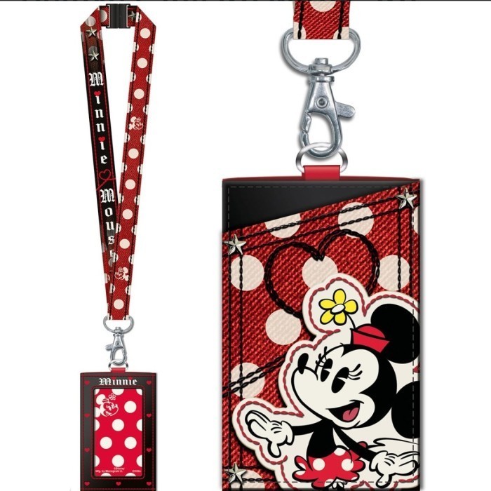 

Ane Minnie Mouse Spotted Deluxe Lanyard With Card Holder