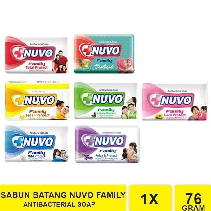 

PROMO HEMAT NUVO FAMILY BAR SOAP 76gr SABUN MANDI BATANG /A302