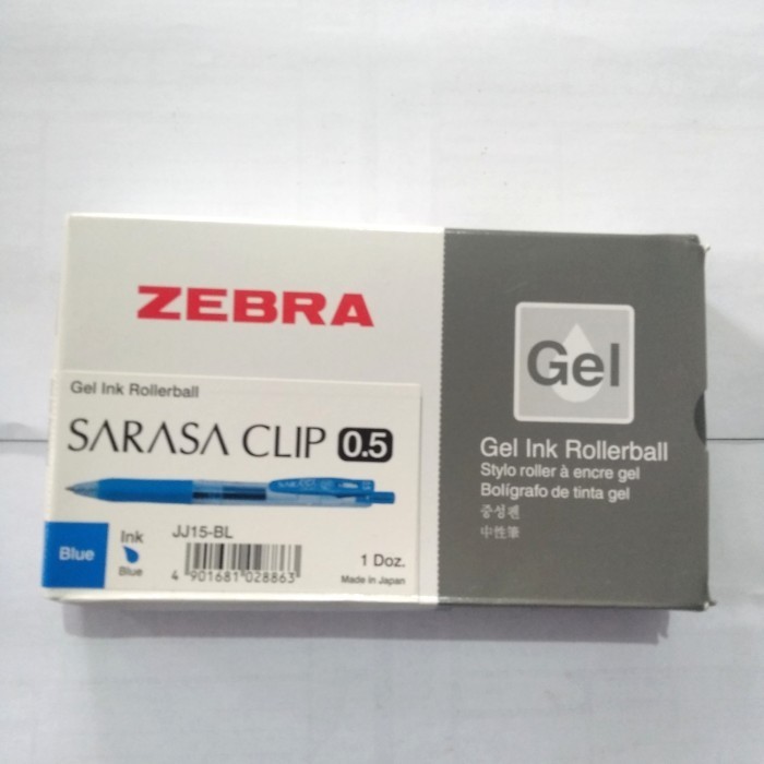 

Arom Pulpen Zebra Sarasa 0,5 Hitam & Biru / Bolpoint Zebra Sarasa 0,5