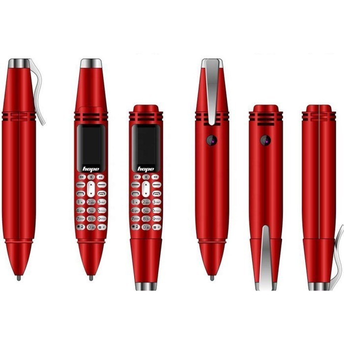 

Arom Pen Mobile Phone Hope Ak007 Original Red Merah Hp Pulpen Unik