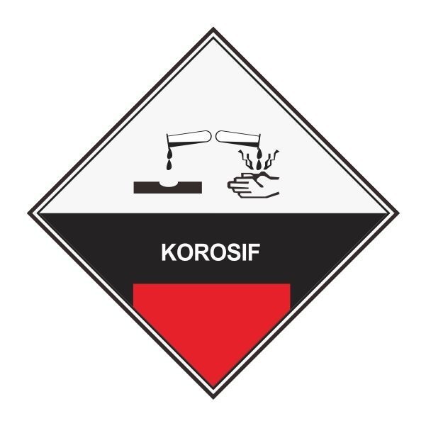 

Rambu Limbah B3 Korosif Uk.40x40cm