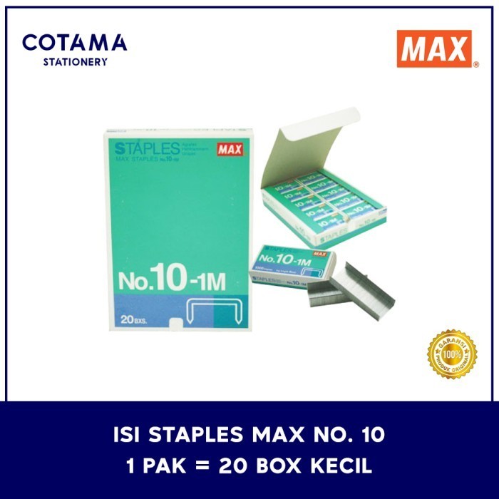 

Max No. 10-1M Original - 1 pack isi 20