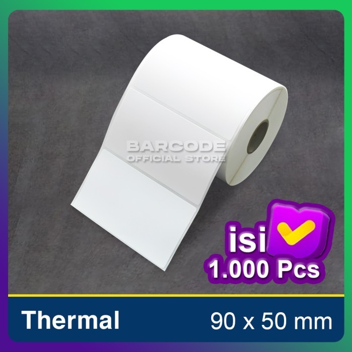 

Label Stiker de 90x50 mm 90 x 50 Kertas Thermal 90x50mm isi 1000