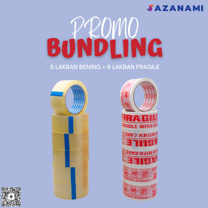 

PACKING HEMAT 2C 6 ROLL LAKBAN BENING 90Y + 6 ROLL LAKBAN FRAGILE