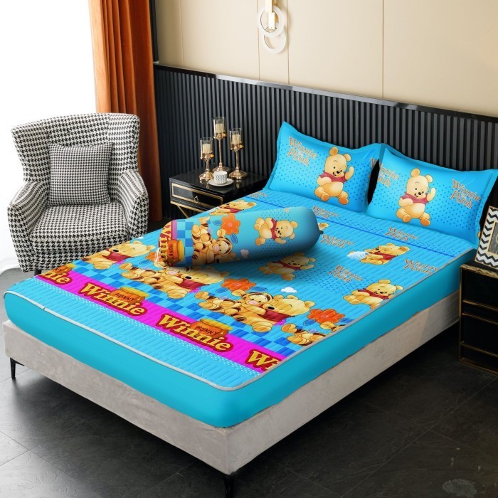 Sprei Waterproof 180X200 Plus Sarung Bantal Dan Guling Merk Texania