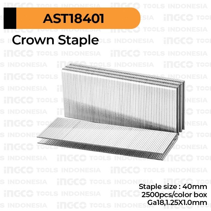 

Staples U 40 mm INGCO AST18401 - Refill Isi Steples Tembak U40