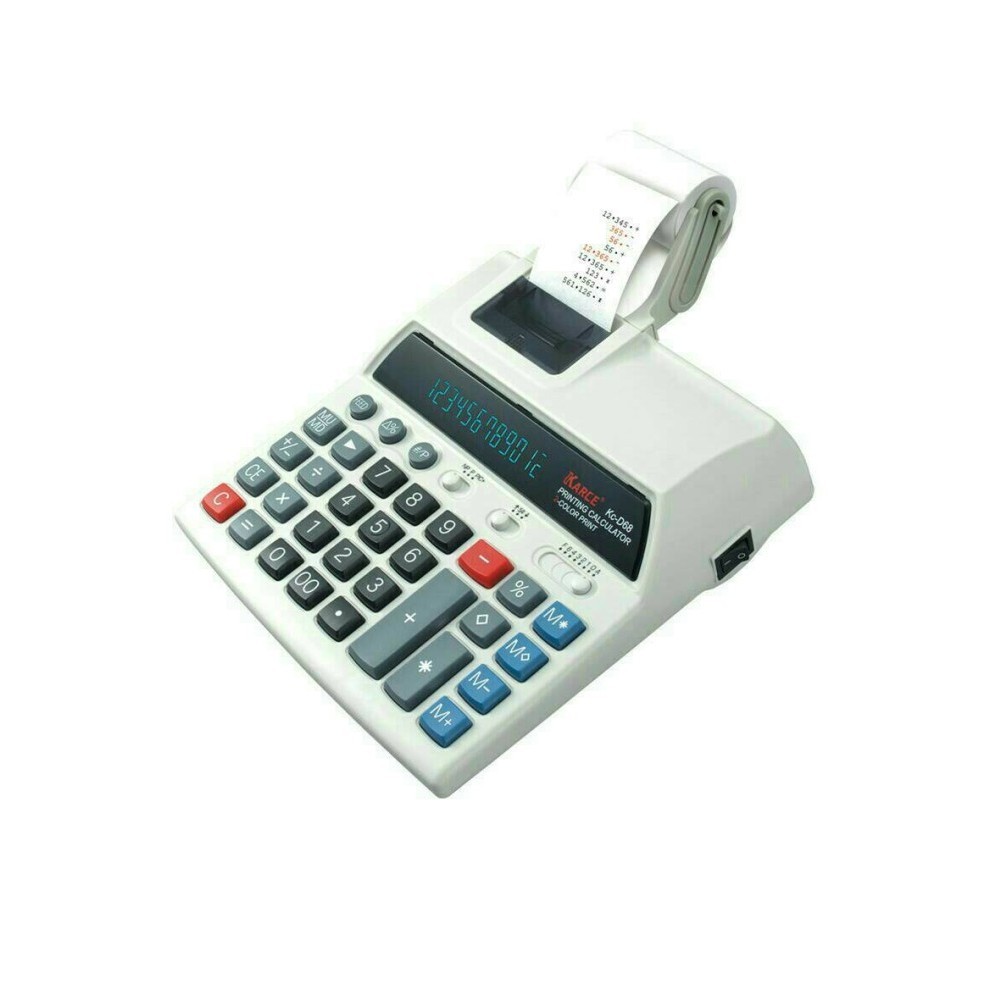 

PRINTING CALCULATOR,PAKET KC D-68+TINTA+KERTAS#GARANSI