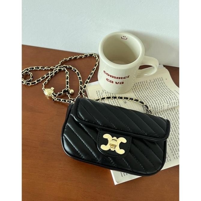 Tas Selempang Wanita butterfly keys Cewek Rantai Luxury Mini